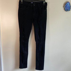 Just Black Distressed Skinny Jeans